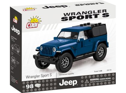 Cobi 24115 Jeep Wrangler Sport S 1:35 modrý