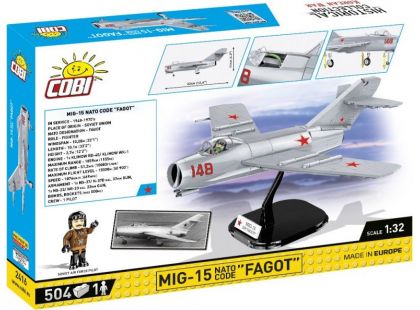 Cobi 2416 vojenské stíhací letadlo MIG-15 Fagot