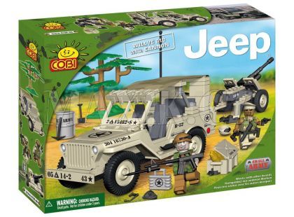 Cobi 24201 Malá armáda JEEP Willys MB s dělem