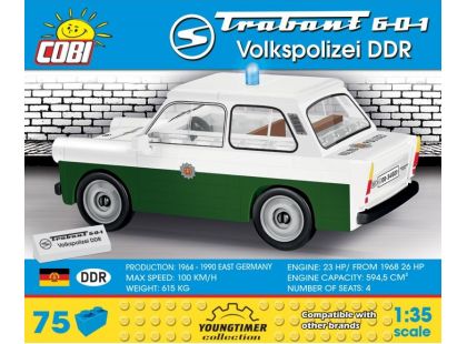 Cobi 24520 Youngtimer Trabant 601 Polizei DDR