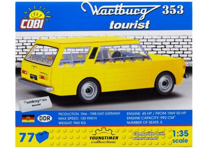 Cobi 24543 Youngtimer Wartburg 353 Tourist žlutý