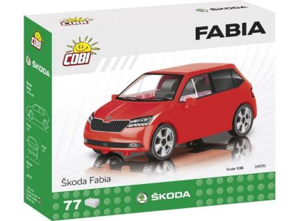 Cobi 24570 Škoda Fabia model 2019 77 dílků Poškozený obal