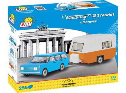 Cobi 24592 Youngtimer Wartburg 353 Tourist s karavanem