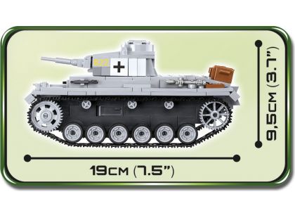 Cobi 2523 Malá armáda II. světová válka Panzer III Ausf E - Poškozený obal
