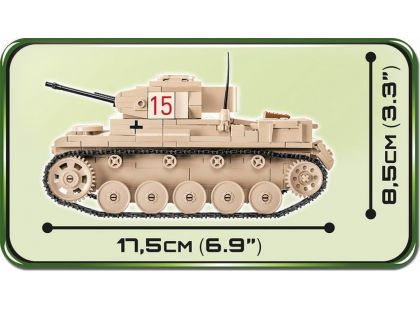 Cobi 2527 Malá armáda II. světová válka SD.KFZ.121 Panzer II Ausf. F