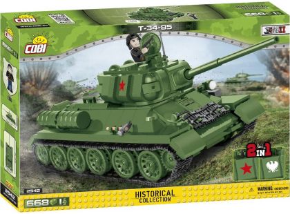 Cobi 2542 Malá armáda II. světová válka T-34-85 Tank 668 dílků