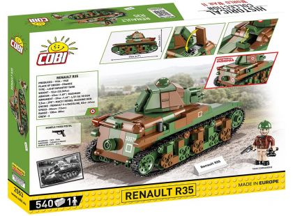 Cobi 2553 II. světová válka 2 v 1 Renault R35 537 dílků