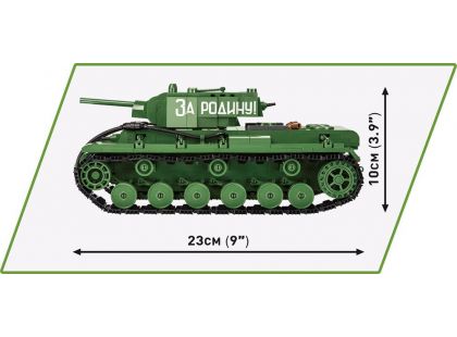 Cobi 2555 II. světová válka Ruský těžký tank KV-1 Kliment Voroshilov 656 dílků