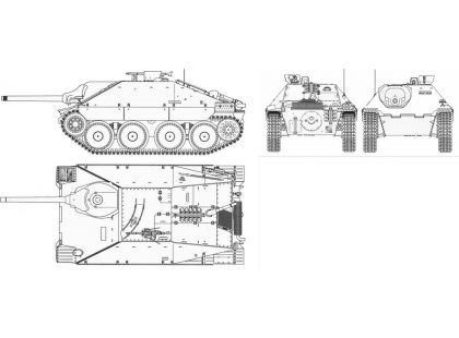 Cobi 2558 II. světová válka Jagdpanzer 38 Hetzer 555 dílků