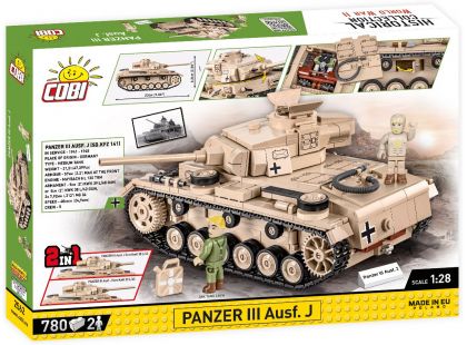 Cobi 2562 II. světová válka Panzer III Ausf J, 2 v 1