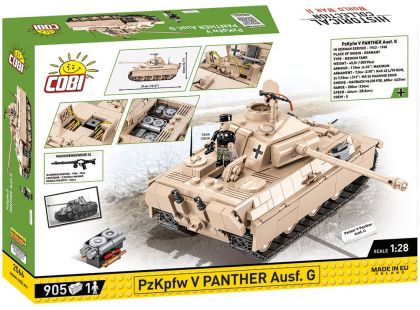Cobi 2566 II. světová válka Panzer V Panther Ausf. G 905 dílků