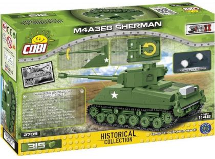 Cobi 2705 Malá armáda II. světová válka Sherman M4A3E8 Easy Eight 1 : 48