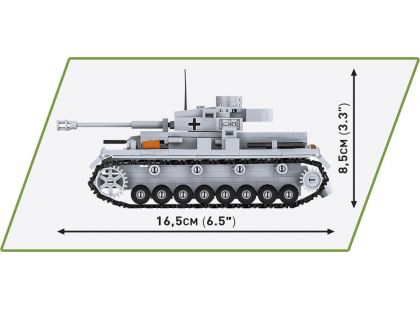 Cobi 2714 Německý střední tank PzKpfW Panzer IV ausf. G 390 dílků