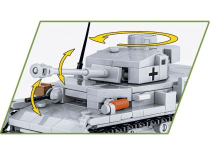 Cobi 2714 Německý střední tank PzKpfW Panzer IV ausf. G 390 dílků