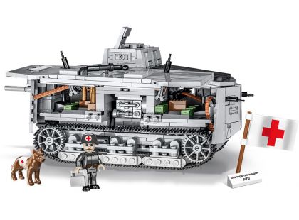 Cobi 2989 I. světová válka Sturmpanzerwagen A7V 840 dílků