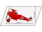 Cobi 2996 Fokker Dr. I Red Baron 3