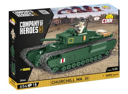 Cobi 3046 Company of Heroes Churchill Mk. III 654 dílků