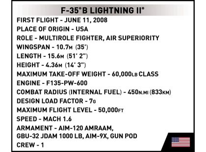 Cobi 5829 Malá armáda F-35B Lightning II USAF