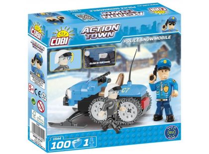 Cobi Action Town 1544 Policejní sněžný skútr