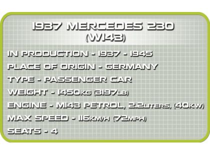 Cobi Malá armáda 2251 Mercedes Benz 230