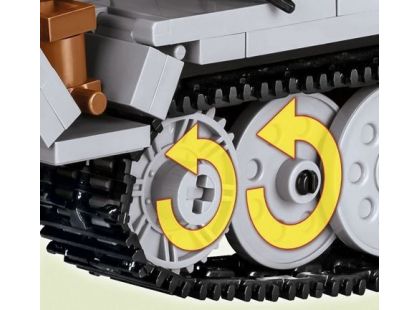 Cobi Malá armáda 2472 Sd.Kfz.251-10 Ausf. C šedé vozidlo - Poškozený obal