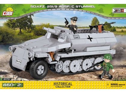 Cobi Malá armáda 2472 Sd.Kfz.251-10 Ausf. C šedé vozidlo - Poškozený obal