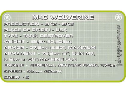 Cobi Malá armáda 2475 II WW M10 Wolverine