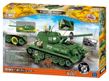 Cobi Malá armáda 2486 T-34 z filmu Čtyři z tanku a pes