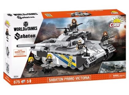 Cobi Malá armáda 3034 World of Tanks Sabaton Primo Victoria - Poškozený obal