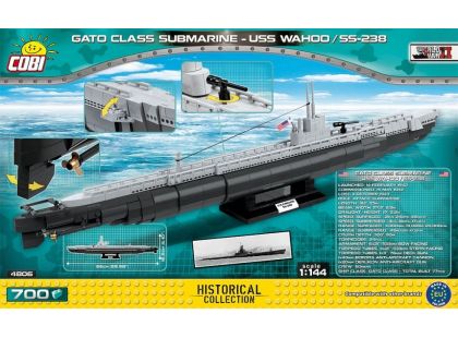 Cobi Malá armáda 4805 II WW Americká ponorka Gato USS Wahoo SS-238