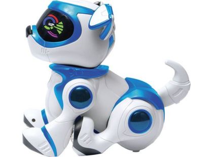 Cobi Teksta Robotické štěně ovládané hlasem - Bílo-modrá