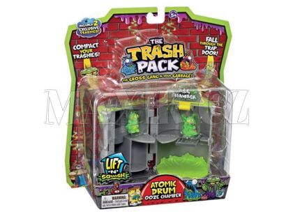 Cobi Trash Pack 2 Popelnice na kolečkách a Atomový buben