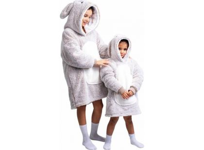 Cozy Noxxiez CH321 Králík hřejivá televizní mikinová deka s kapucí pro děti 7 - 12 let