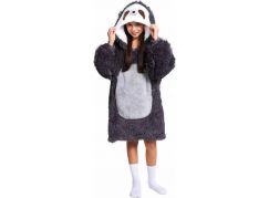 Cozy Noxxiez CH322 Lenochod hřejivá televizní mikinová deka s kapucí pro děti 7 - 12 let