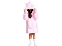 Cozy Noxxiez CH325 Jednorožec hřejivá televizní mikinová deka s kapucí pro děti 7 - 12 let