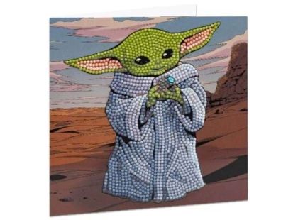 Craft Buddy Crystal Art Pohlednice Baby Yoda