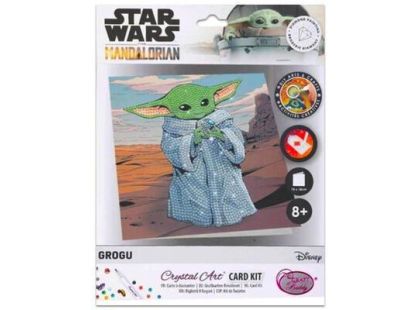 Craft Buddy Crystal Art Pohlednice Baby Yoda