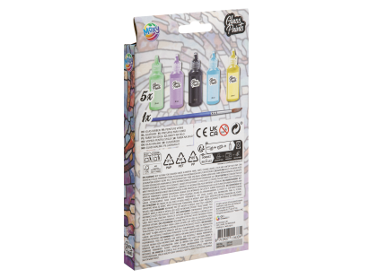 Craft Creative Barvy na sklo + štětec 5x20 ml