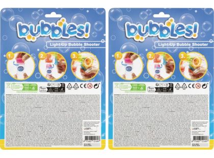 Craft Creative Bulifuková pistole svítící + 2 bublifuky 50 ml