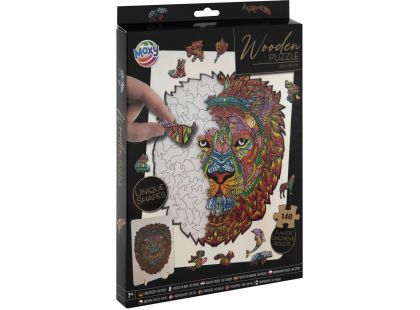 Craft Creative Dřevěné puzzle Lev 132 dílků