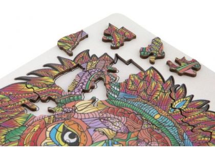 Craft Creative Dřevěné puzzle Lev 132 dílků
