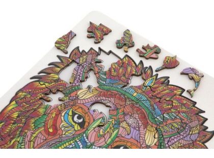 Craft Creative Dřevěné puzzle Lev 132 dílků