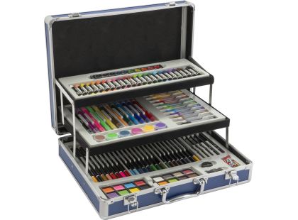 Craft Creative Malířský kufřík kovový rozkládací 140 ks
