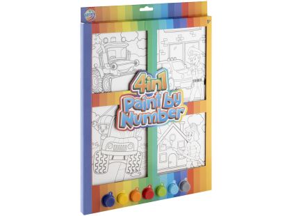 Craft Creative Malování podle čísel 4v1 kluci