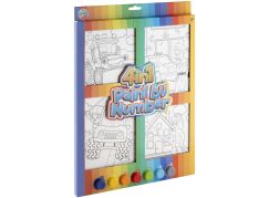 Craft Creative Malování podle čísel 4v1 kluci