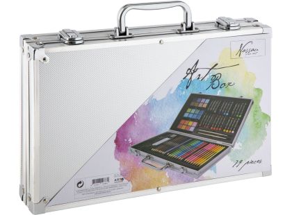 Craft Creative Umělecký kufřík kovový naplněný