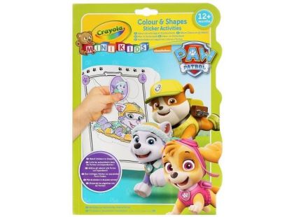 Crayola Paw patrol Omalovánky se samolepkami Tlapkové patroly