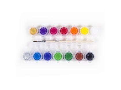 Crayola Vodové barvy s nádobkami na míchání 14 ks