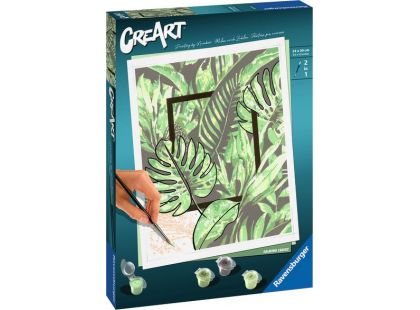 CreArt 202720 Buď šťastný: Zelené listy