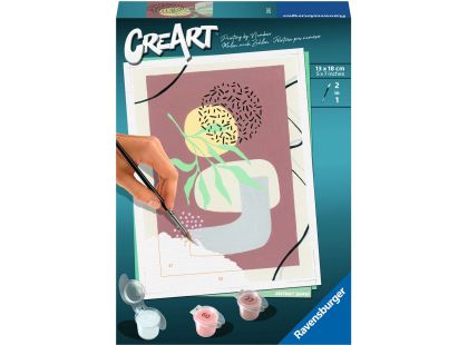 CreArt 235438 Buď šťastný: Abstraktní tvary